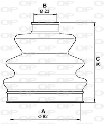 OPEN PARTS Putekļusargu komplekts, Piedziņas vārpsta SJK7097.00